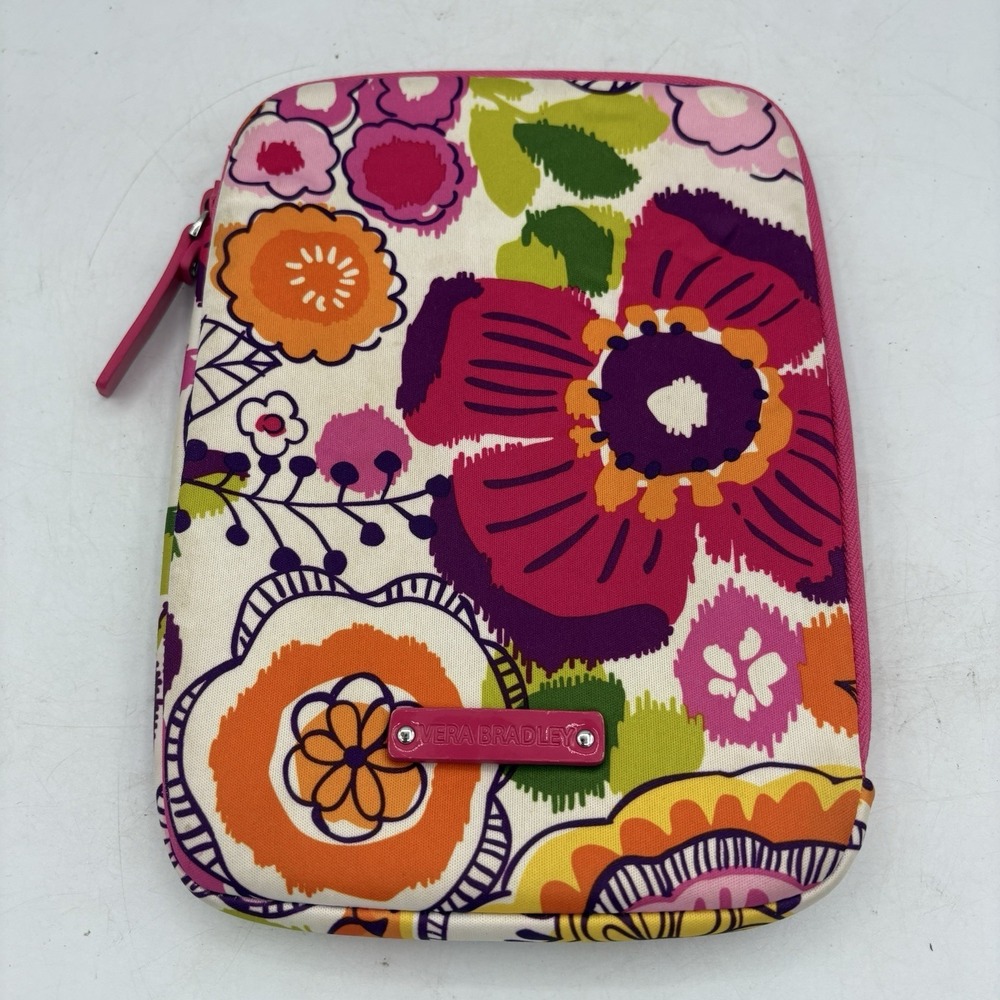 Vera Bradley Tablet Sleeve‎ Clementine Floral Print Case 8.5"x6"
